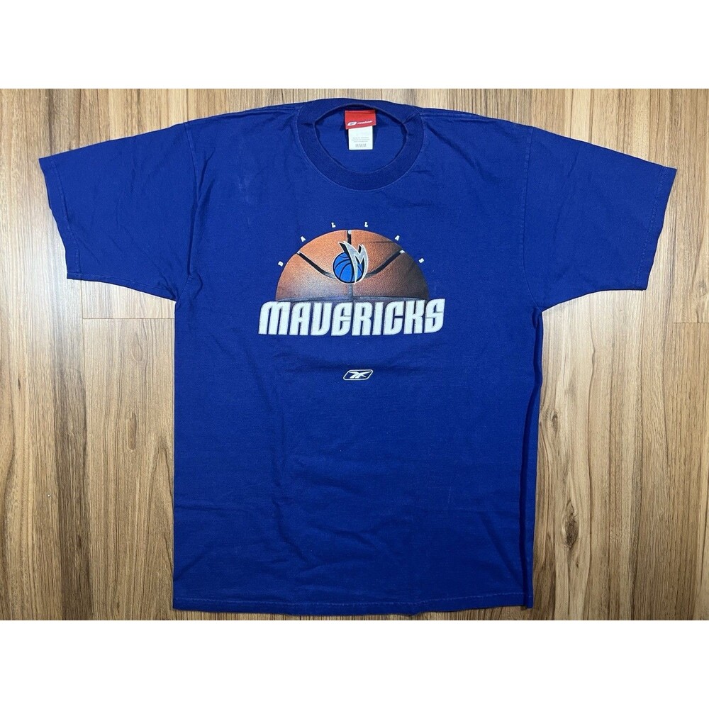 Vintage Reebok Dallas Mavericks Basketball Tshirt Tee Men's Medium